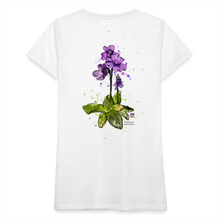 Load image into Gallery viewer, Carniflor Shirt - Floral Attraction (Backprint Women) - weiß
